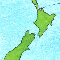 New Zealand Day 24 - Map of New Zealand